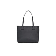Sac cabas Alviero Martini Prima Classe en cuir texturé noir avec fermeture éclair