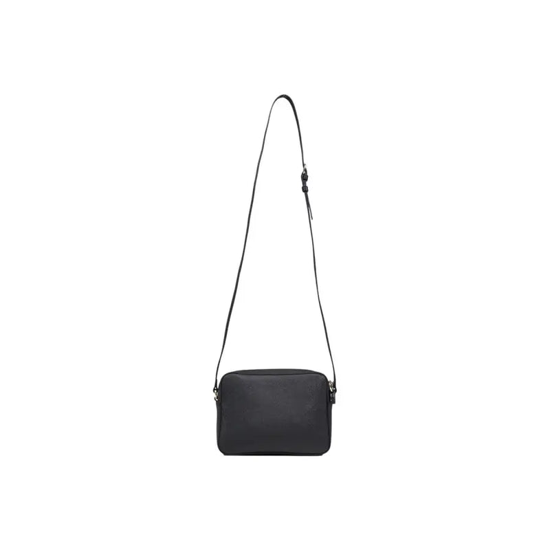 Alviero Martini Prima Classe black rectangular crossbody bag with sleek minimalist design and adjustable strap