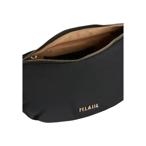 Sac bandoulière noir Alviero Martini Prima Classe avec pochette élégante et fermeture éclair dorée