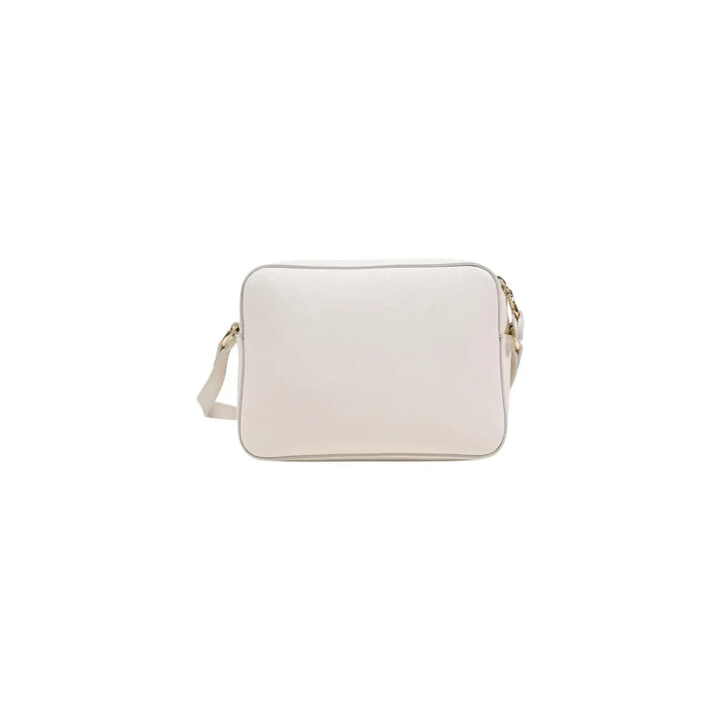 Alviero Martini Prima Classe cream rectangular crossbody bag with smooth leather finish and gold-tone hardware