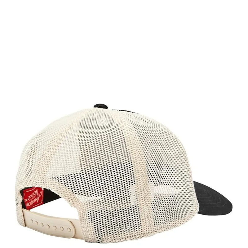 Off-white Casquette trucker en maille avec visière noire et sangle réglable, American Needle pour homme, en coton noir, référence SMU679A