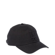 Casquette homme Black American Needle 100 % coton avec logo LA brodé discret et coupe ajustable