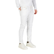 Antony Morato Jean blanc slim pour homme avec surpiqûres discrètes, vue de face