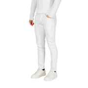 Antony Morato Jean homme en denim blanc slim avec surpiqûres discrètes, vue de face