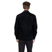Antony Morato Blazer noir en coton pour homme, col rond classique et poignets boutonnés, en velours côtelé.