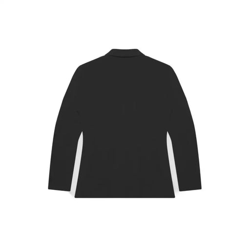 Antony Morato Polo noir à manches longues pour homme, col classique, en tissu polyester mélangé doux.