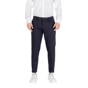 Bleu marine foncé Antony Morato Pantalon noir en viscose stretch pour homme, coupe slim élégante et plis discrets