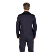 Antony Morato men blazer black tailored suit jacket with sleek modern cut and subtle texture