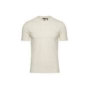 Antony Morato men t shirt cream colored short sleeved crew neck made of soft cotton fabric