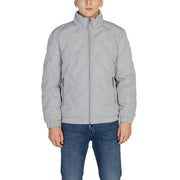 Antony morato Doudoune matelassée grise pour homme avec fermeture éclair intégrale et poignets élastiques mmco00900