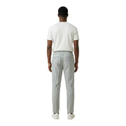 Antony morato men grey tailored trousers in polyester viscose with relaxed fit and elastic waistband