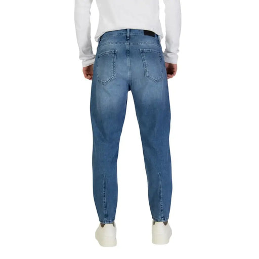 Antony Morato Jean en denim bleu clair pour homme, coupe décontractée, délavage subtil et en coton