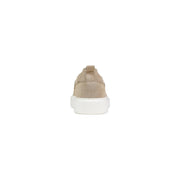 Antony Morato men leather moccassin beige suede slip-on sneaker with thick white rubber sole size mmfw01900