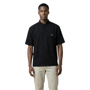 Antony Morato Polo noir à manches courtes pour homme, avec poche poitrine et logo discret, en coton.