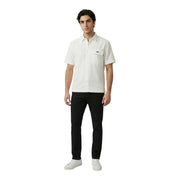 Antony Morato Chemise homme blanche à manches courtes en coton, avec poche poitrine et logo discret sur le côté gauche