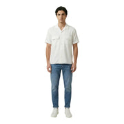 Antony Morato Chemise blanche pour homme à manches courtes, boutonnée, avec deux poches poitrine, idéale pour une tenue décontractée.
