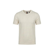 Antony Morato men t-shirt cream-colored ribbed cotton crew neck with short sleeves for casual wear