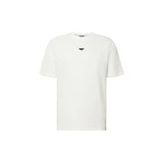 Antony Morato men t-shirt in white short-sleeved cotton with a small black logo on the chest
