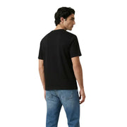 Antony Morato men t-shirt black short-sleeved crew neck cotton casual wear front view