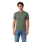 Antony Morato hommes t-shirt Vêtement décontracté à manches courtes et col rond en coton vert olive, vue de face