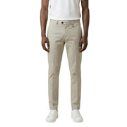Beige Antony Morato Pantalon pour homme en tissu chino, à la coupe nette et ajustée et aux plis discrets.