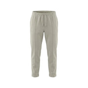 Beige cotton blend antony morato men trousers with relaxed fit drawstring joggers and cuffed hems