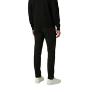Black tailored Antony Morato men trousers with a sleek slim-fit cut and smooth fabric for formal wear