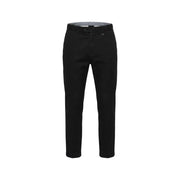 Antony Morato Pantalon pour homme en tissu noir sur mesure, coupe droite élégante et détails de coutures discrets.