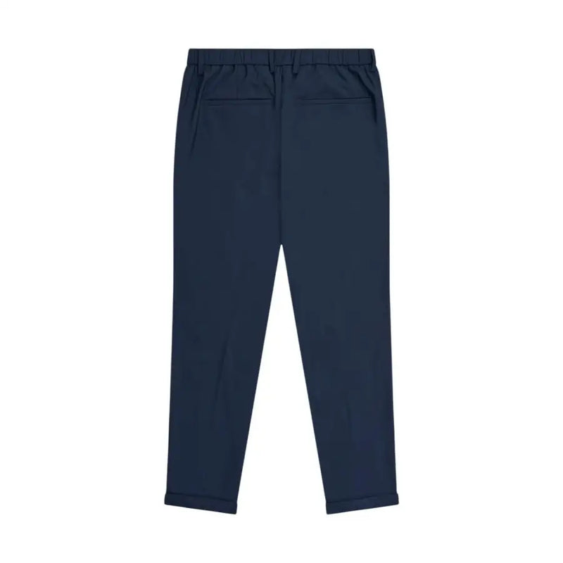 bleu marine Antony Morato Pantalon homme à taille élastique et deux poches arrière, coupe ajustée, vue de dos