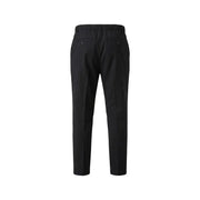 Tailleur noir Antony Morato Pantalon pour homme avec taille élastique et deux poches arrière, vu de dos