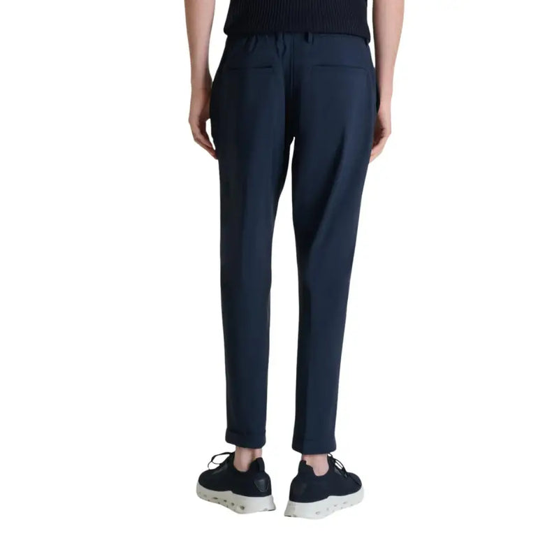 bleu marine foncé coupe slim antony morato Pantalon pour homme à la coupe ajustée et aux plis discrets pour une allure soignée