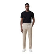 Pantalon chino beige à coupe ajustée et plis discrets pour homme par Antony Morato en coton