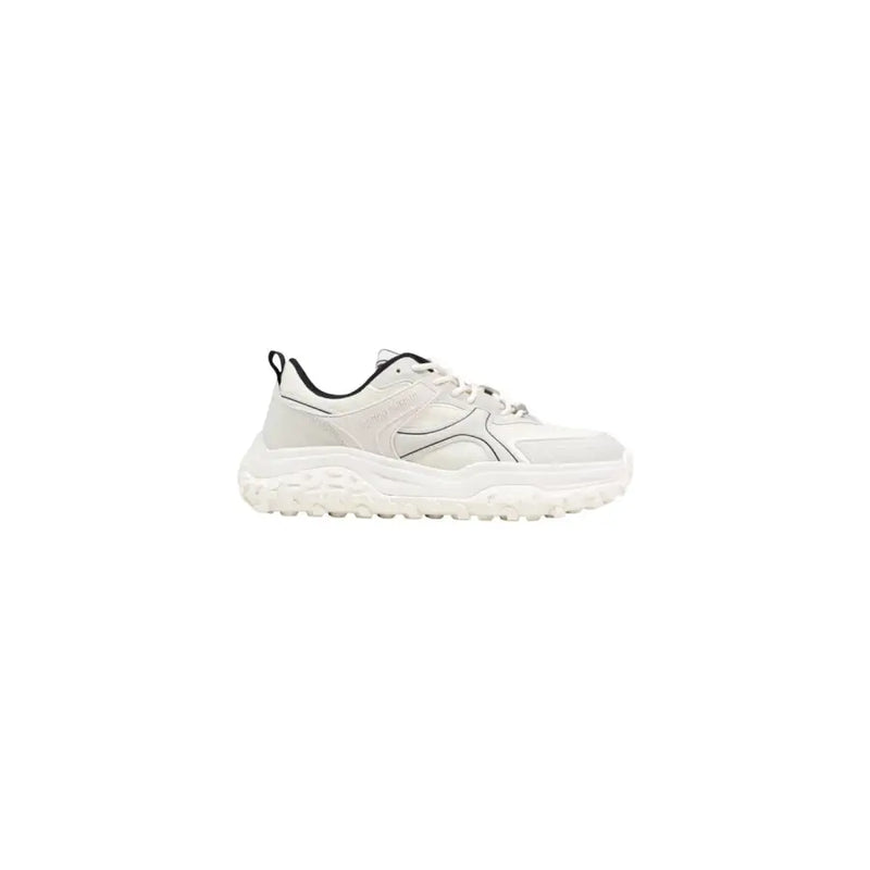 Antony Morato Baskets montantes blanches et noires à lacets pour homme, semelle en caoutchouc texturée mmfw01868-le500181