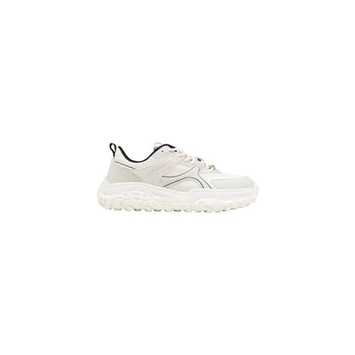 Antony Morato Baskets montantes blanches et noires à lacets pour homme, semelle en caoutchouc texturée mmfw01868-le500181