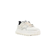 Antony Morato Baskets blanches à lacets pour homme mmfw01868-le500181 avec semelle en caoutchouc texturée, détails noirs et design imposant