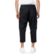 Black cropped cargo pants with side pockets from Antony Morato Spring Summer collection for men