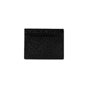 Black textured leather card holder from Armani Exchange for men’s fall winter collection