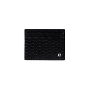 Black patterned leather card holder from Armani Exchange for men’s fall winter collection