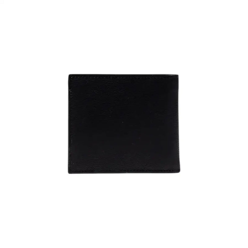 Armani Exchange black polyester men’s wallet featuring a sleek leather billfold design