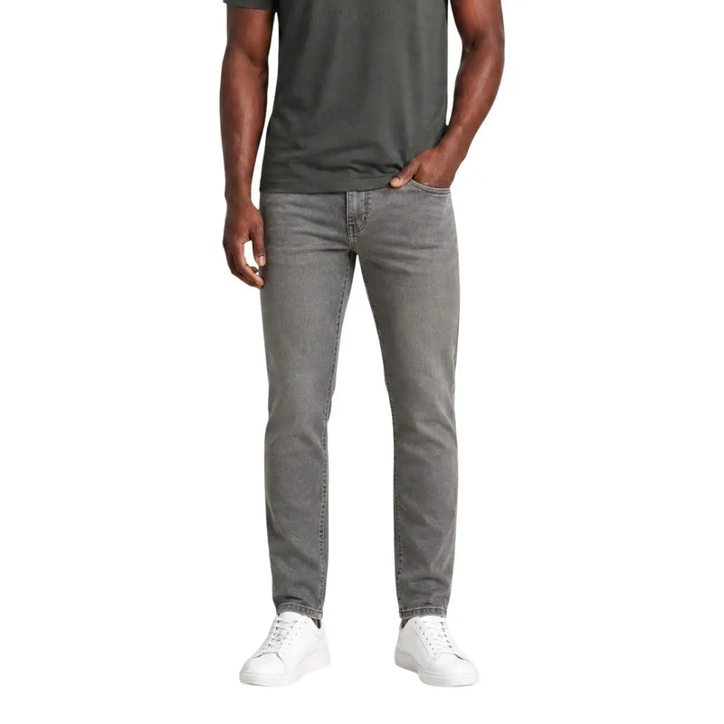 Armani Exchange Jean slim gris pour homme avec poches avant, vue de face