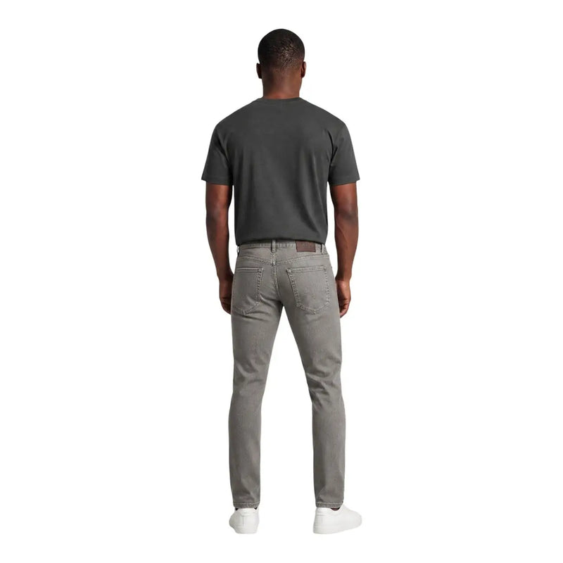 Armani Exchange Jean pour homme en denim gris, coupe slim et cinq poches classiques, vue de face