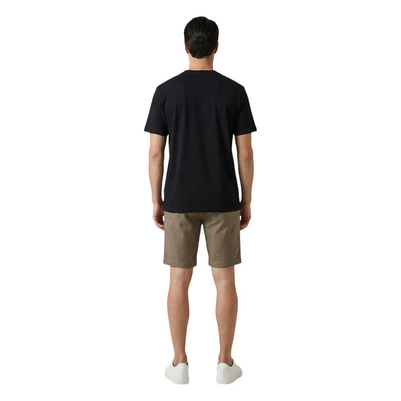 Armani Exchange Short en lin beige pour homme, avec poches avant, vue de face