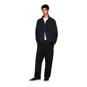Armani Exchange Veste zippée en coton noir pour homme, au design moderne et élégant, avec un logo discret sur la poitrine.