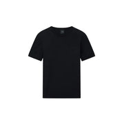 Armani Exchange T-shirt noir en coton pour homme, manches courtes, poche poitrine discrète et étiquette de marque minimaliste