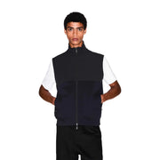 Armani Exchange Sweat-shirt zippé en coton noir et blanc pour homme, orné d'un design color-block et d'un style moderne.