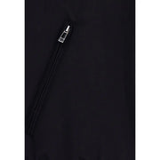 Armani exchange Blazer noir en polyester pour homme, avec une poche zippée noire et une tirette de fermeture éclair argentée élégante ornée d'un logo en relief.