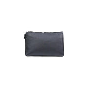 Pochette zippée en cuir grainé noir de Armani Exchange Sac à main homme en polyester 30x20x4 pour usage quotidien