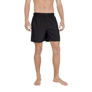Armani Exchange men black polyester swimwear shorts with elastic waistband and smooth lightweight fabric for spring summer