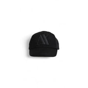 Noir Armani Exchange Casquette homme bleue imprimée en polyester avec logo hache brodé ton sur ton sur le devant