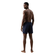 Armani Exchange Short de bain homme en polyester imprimé bleu marine, au design élégant et à taille élastique.